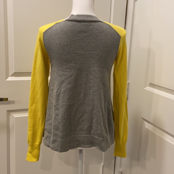 CAbi Belle Yellow & Gray Layered Lace Cardigan Sweater Size XS - Picture 7 of 11